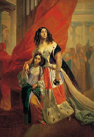 Karl Briullov Adopted Daughter Amazilia Paccini